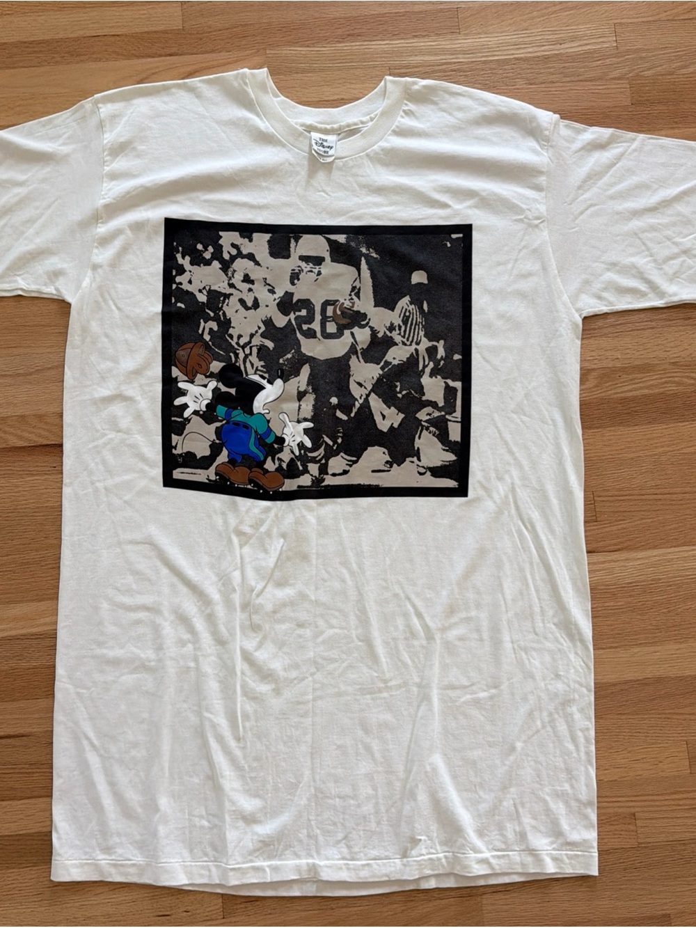 Vintage Disney Store T-Shirt OS Fits all Mickey Mouse Football Made in USA Dress